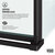 Vigo Framed Hinged Tempered Glass Shower Enclosure with Matte Black Frame, Tempered Glass Info