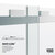 Vigo Houston 60'' W x 66'' H Frameless Sliding Tub Door in Chrome Hardware, Smooth Sliding Info
