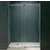 Vigo 56'' Frameless Shower Door 3/8'' Thick Clear Tempered Glass and Chrome Hardware, 29-3/4'' W Door Size x 74'' Door Height