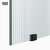 Vigo Elan 60'' W x 66'' H Frameless Left Sliding Tub Door in Matte Black Hardware with Fluted Glass, Fluted Glass Close Up View