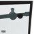 Vigo Elan 60'' W x 74'' H Frameless Sliding Shower Door with Grid Pattern in Matte Black and Matte Black Hardware, Hardware Close Up View
