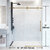 Vigo 60'' x 74'' Frameless Sliding Shower Door with Matte Brushed Gold Hardware, Protecglass Laminated Glass, and Handle, Dimensions