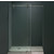 Vigo 52'' Frameless Shower Door 3/8'' Thick Clear Tempered Glass and Stainless Steel Hardware, 27-3/4'' W Door Size x 74'' Door Height