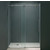 Vigo 56'' Frameless Shower Door 3/8'' Thick Clear Tempered Glass and Stainless Steel Hardware, 29-3/4'' W Door Size x 74'' Door Height