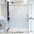Vigo 60'' x 74'' Frameless Sliding Shower Door with Stainless Steel Hardware, Protecglass Laminated Glass, and Handle, Dimensions