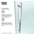 VIGO Luca 60-inch Frameless Shower Door with Clear Glass and Chrome Hardware