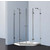 Vigo Shower Enclosure with Low-Profile Base, 47 5/8" W x 47 5/8" L x 78 3/4" H