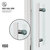 Vigo Fixed Framed Pivot Shower Door with 2'' Thick Clear Glass and Chrome Hardware, Seal Strip
