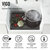Vigo 19'' Silicone Protective Bottom Grid For Single Basin Sink in Matte Black, BPA Free Info