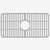 Vigo 25'' Silicone Protective Bottom Grid For Single Basin Sink in Gray, Product View