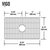 Vigo 27'' Silicone Protective Bottom Grid For Single Basin Sink in Gray, Dimensions