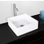 Vigo Bavaro Composite Vessel Sink and Seville Bathroom Vessel Faucet Set in Brushed Nickel w/ Pop up Drain, 14-1/2'' W x 14-1/2'' D x 5'' H