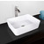 Vigo Sirena Composite Vessel Sink and Linus Bathroom Vessel Faucet Set in Brushed Nickel w/ Pop up Drain, 18'' W x 14-1/2'' D x 5'' H