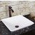 Vigo Matira Composite Vessel Sink and Otis Bathroom Vessel Faucet Set in Oil Rubbed Bronze w/ Pop up Drain, 16'' W x 16'' D x 4-5/8'' H