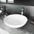 Sink & Amada Bathroom Faucet in Brushed Nickel & Pop-Up Drain
