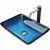Sink Set & Lexington cFiber Vessel Faucet w/ Pop-Up Drain in Brushed Nickel