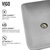 Vigo ConcretoStone™ Collection 22'' Rectangle Vessel Sink Gotham Faucet Brushed Nickel Temp Guard Info
