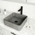 Vigo ConcretoStone™ Collection 15'' Square Vessel Sink Gotham Faucet Matte Black 15'' Square Vessel Sink w/ Gotham Faucet and Pop-Up Drain