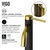 Vigo ConcretoStone™ Collection 23-5/8'' Oval Vessel Sink Lexington Faucet Matte Brushed Gold 7 Layers Info