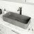 Vigo ConcretoStone™ Collection 23-5/8'' Rectangle Vessel Sink Norfolk Faucet Brushed Nickel 23-5/8'' Rectangular Vessel Sink w/ Norfolk Faucet and Pop-Up Drain