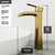 Vigo ConcretoStone™ Collection 15-3/8'' Round Vessel Sink Niko Faucet Matte Brushed Gold Dimensions