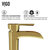 Vigo ConcretoStone™ Collection 15-3/8'' Round Vessel Sink Niko Faucet Matte Brushed Gold Precise Engineering