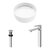 Vigo Montauk Collection 15-1/8'' Round Vessel Sink Norfolk Faucet Chrome Included Items
