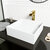 Vigo Bryant Collection 15-1/8'' Square Vessel Sink Amada Faucet Matte Brushed Gold Square Vessel Sink w/ Amada Faucet and Pop-Up Drain
