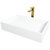Vigo Bryant Grand Collection 23-1/4'' Rectangle Vessel Sink Norfolk Faucet Matte Brushed Gold Product View