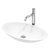 VIGO Wisteria MatteStone™ Collection Vessel Bathroom Sink with Apollo Bathroom Faucet and Pop-Up Drain in Brushed Nickel, Product View
