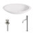 VIGO Wisteria MatteStone™ Collection Vessel Bathroom Sink with Apollo Bathroom Faucet and Pop-Up Drain in Brushed Nickel, Included Items