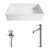 VIGO Magnolia MatteStone™ Collection Vessel Bathroom Sink with Sterling Bathroom Faucet and Pop-Up Drain in Chrome, Included Items