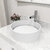 VIGO Anvil MatteStone™ Collection Vessel Bathroom Sink with Ashford Bathroom Faucet and Pop-Up Drain in Brushed Nickel, Installed View