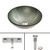 Simply Silver Glass Vessel Sink Set Titus Wall Mount Faucet Set