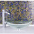 Crystalline Glass Vessel Sink Set Duris Vessel Faucet Set