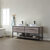Vinnonva Murcia 72'' W Freestanding Double Sink Bathroom Vanity in Mexican Oak with Matte Black Frame, White Composite Grain Stone Countertop, and Vessel Sinks, 72'' Mexican Oak / Matte Black Lifestyle Angle View