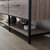 Vinnonva Murcia 72'' W Freestanding Double Sink Bathroom Vanity in Mexican Oak with Matte Black Frame, White Composite Grain Stone Countertop, and Vessel Sinks, 72'' Mexican Oak / Matte Black Frame View