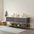 Vinnonva Murcia 72'' W Freestanding Double Sink Bathroom Vanity in Suleiman Oak with Brushed Gold Frame, White Composite Grain Stone Countertop, and Vessel Sinks, 72'' Suleiman Oak / Brushed Gold Lifestyle Angle View