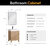 Vinnonva Leon 24'' W Freestanding Single Bathroom Vanity Set in Fir Wood Brown with Lightning White Composite Sink Top, and Mirror, 24'' Brown w/ White Top Set w/ Mirror Dimensions