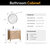 Vinnonva Leon 36'' W Freestanding Single Bathroom Vanity Set in Fir Wood Brown with Lightning White Composite Sink Top, and Mirror, 36'' Brown w/ White Top Set w/ Mirror Dimensions