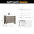Vinnonva Leon 36'' W Freestanding Single Bathroom Vanity in Fir Wood Grey with Lightning White Composite Sink Top, 36'' Grey w/ White Top Dimensions