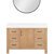 Vinnonva Leon 48'' W Freestanding Single Bathroom Vanity Set in Fir Wood Brown with Lightning White Composite Sink Top, and Mirror, 48'' Brown w/ White Top Set w/ Mirror Product View 2