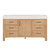 Vinnonva Leon 60'' W Freestanding Single Bathroom Vanity in Fir Wood Brown with Lightning White Composite Sink Top, 60'' Brown w/ White Top Product View 2