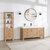 Vinnonva Leon 60'' W Freestanding Single Bathroom Vanity Set in Fir Wood Brown with Lightning White Composite Sink Top, and Mirror, 60'' Brown w/ White Top Set w/ Mirror Lifestyle Angle View