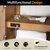 Vinnonva Leon 60'' W Freestanding Double Bathroom Vanity Set in Fir Wood Brown with Lightning White Composite Sink Top and Mirrors, 60'' Brown w/ White Top Set w/ Mirrors Multi Functional Design