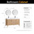 Vinnonva Leon 60'' W Freestanding Double Bathroom Vanity Set in Fir Wood Brown with Lightning White Composite Sink Top and Mirrors, 60'' Brown w/ White Top Set w/ Mirrors Dimensions