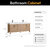 Vinnonva Leon 72'' W Freestanding Double Bathroom Vanity in Fir Wood Brown with Lightning White Composite Sink Top, Brown w/ White Top Dimensions