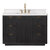 Vinnonva Cadiz 48'' W Freestanding Single Bathroom Vanity in Fir Wood Black with Lightning White Composite Top, and Sink, 48'' Black w/ White Top Product View