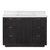 Vinnonva Cadiz 48'' W Freestanding Single Bathroom Vanity in Fir Wood Black with Lightning White Composite Top, and Sink, 48'' Black w/ White Top Product Front View