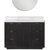Vinnonva Cadiz 48'' W Freestanding Single Bathroom Vanity Set in Fir Wood Black with Lightning White Composite Top, Sink, and Mirror, 48'' Black w/ White Top Set w/ Mirror Product View 2